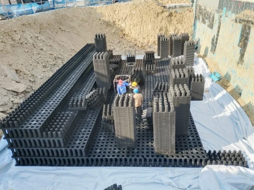 Underground Rainwater Large Volume Pp Plastic Soakaway Harvest System Crate Modules