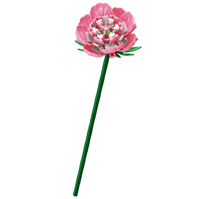 2022 Hot Sales 25 style New Rose Flower Bouquet Romantic Kit Friends DIY Assembly Building Blocks Bricks Toys for gift