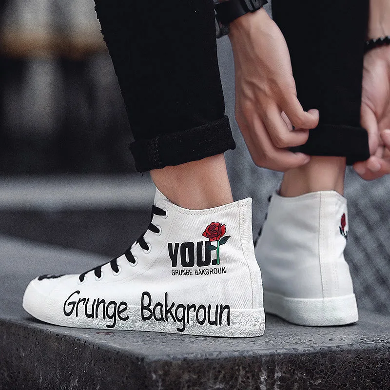 Холщовые высокие Желтые Черные прогулочные Заводские кроссовки, модная спортивная повседневная обувь для мужчин 2019