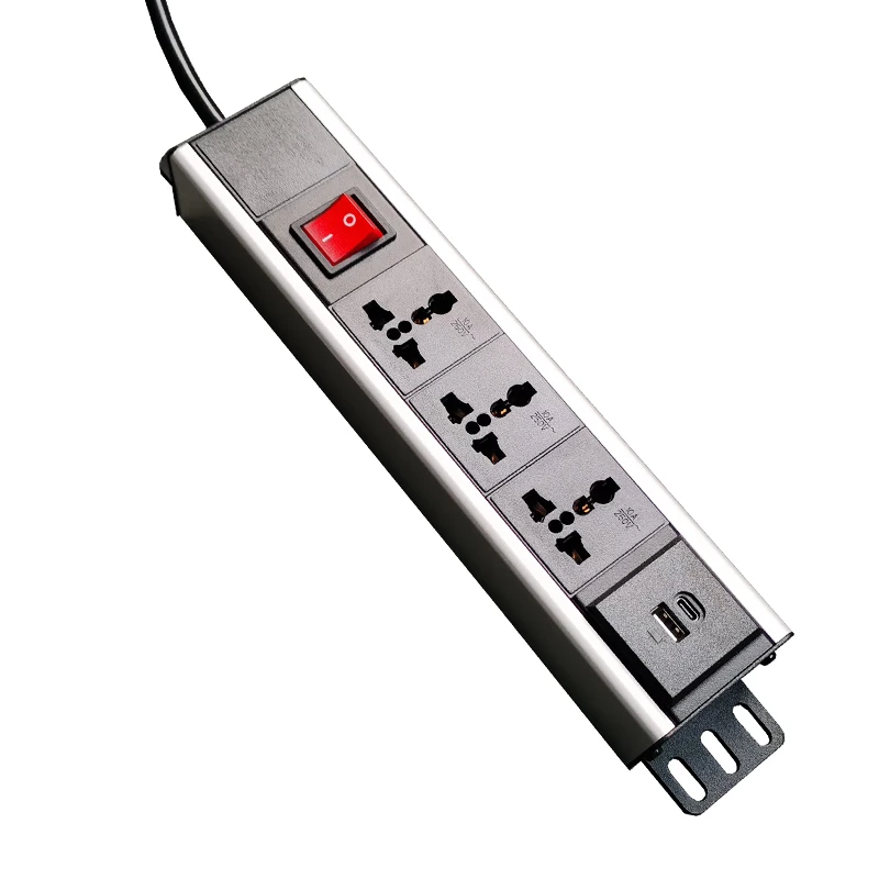 Универсальный двойной USB-кабель PDU 3 для зарядки A + C м штепсельная вилка стандарта