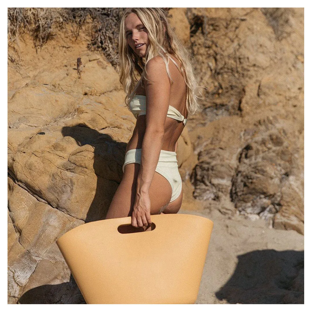 JAKIJAYI Custom Logo Summer EVA Bucket Neoprene Oversized Silicone Women Beach Bag Wholesale