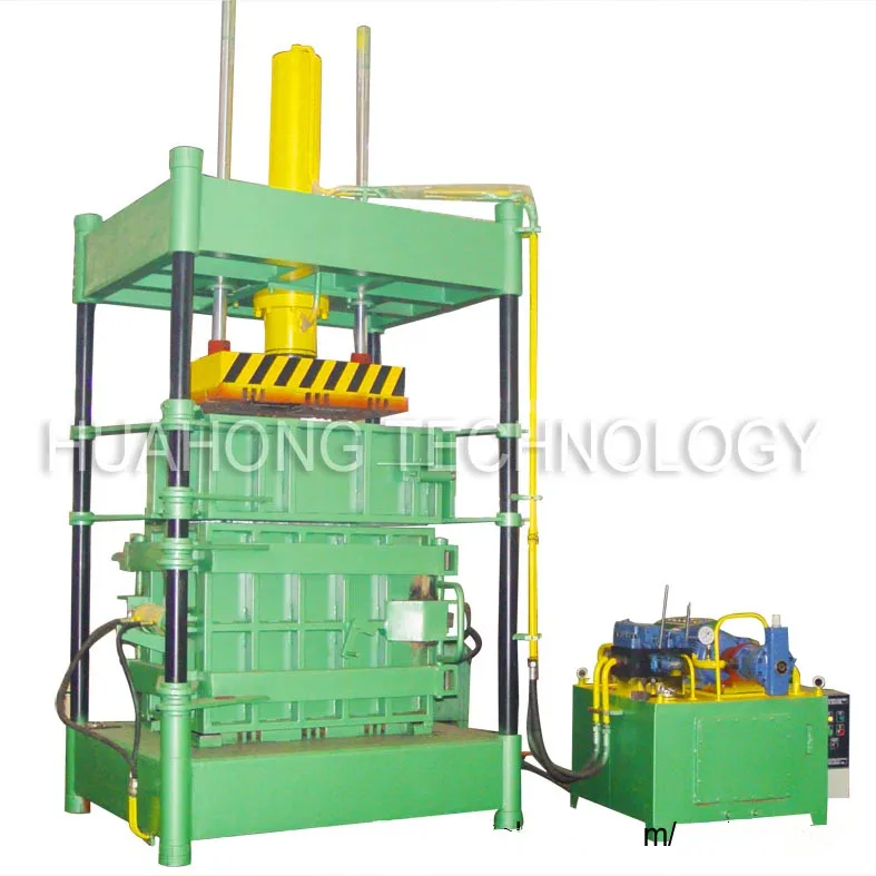 automatic hydraulic can/waste newspaper carton packer/automatic horizontal plastic baler baling machine