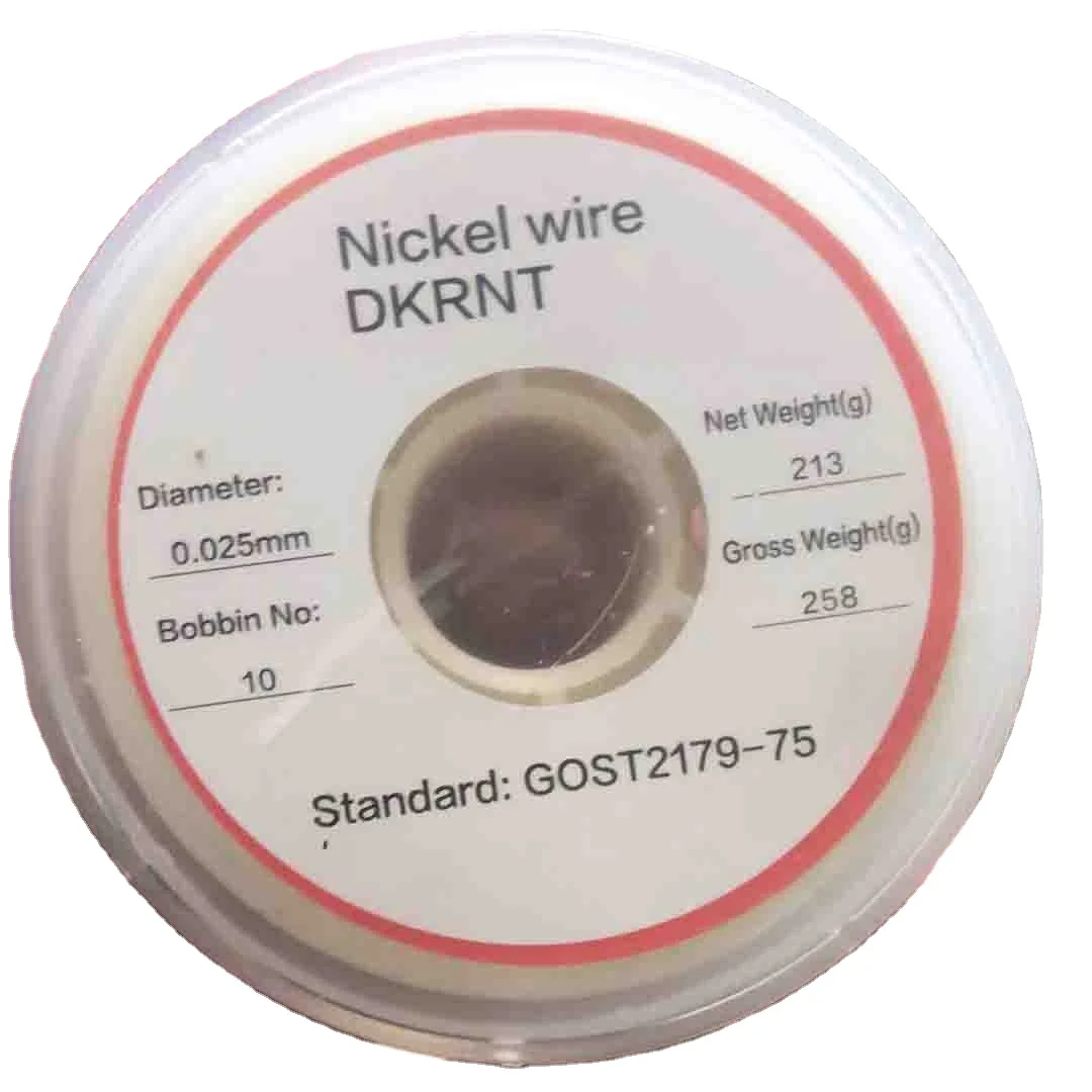 Hot Sell  Russian Pure  Nickel Wire np2  0.025mm 0.03mm 0.05mm