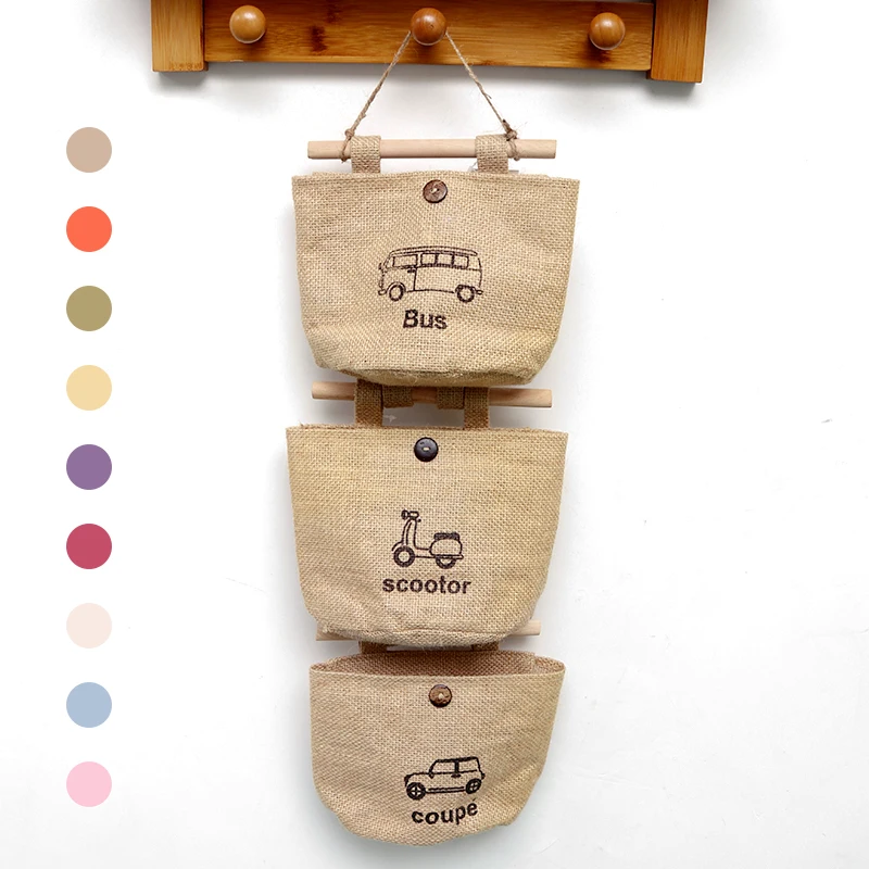 
Nordic Style Household 3 Pockets Hanging Wall Storage Organizer over the Door 