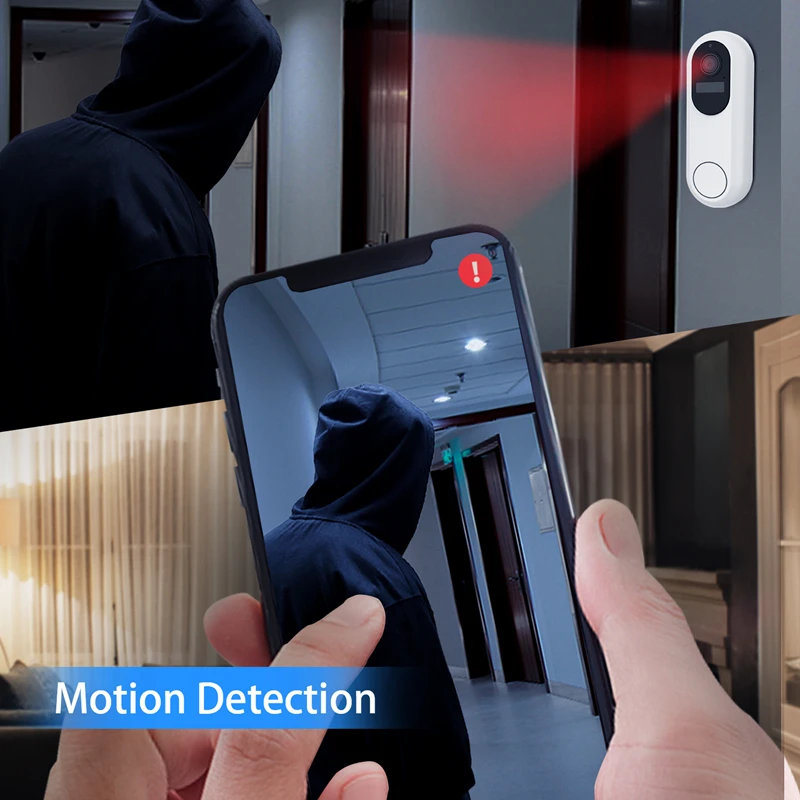 Tuya Video Intercom 1080P Wireless Smart Doorbell IP65 Waterproof Night Vision 5G Dual Band Two-Way Audio Motion Detection