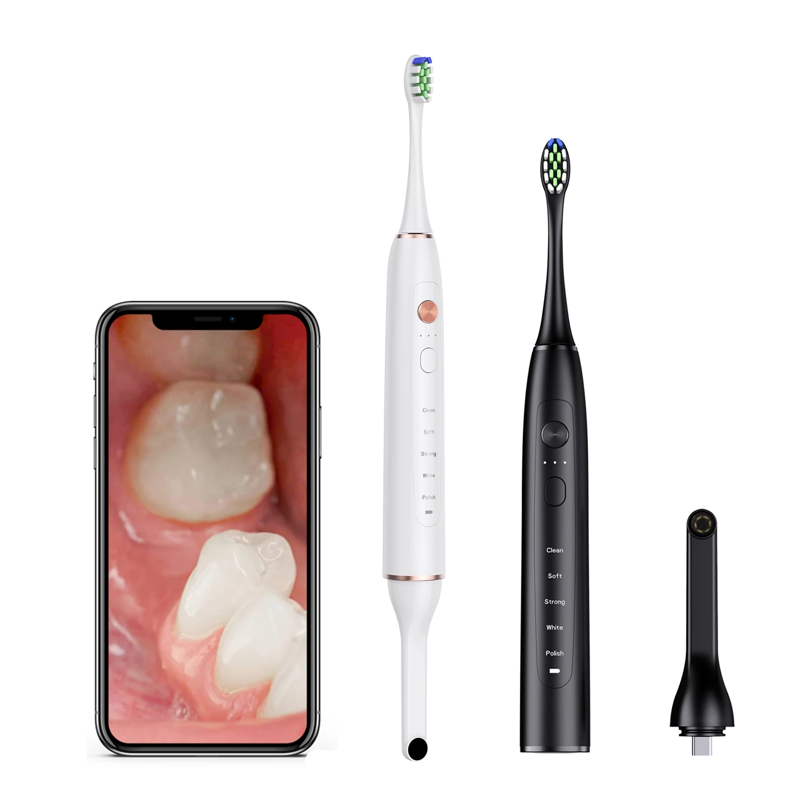 Visual electric toothbrush WiFi with camera dental borescope Rechargeable Sonic Electric Toothbrush Smart Wireless Charging