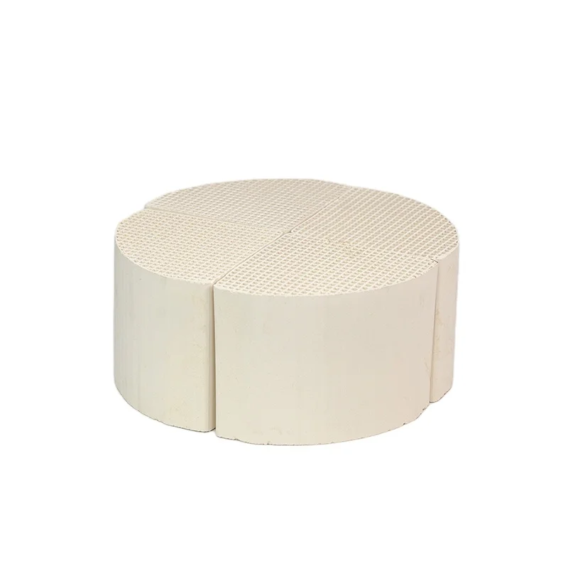 100mm 150mm Cylindrical Mullite Cordierite Honeycomb Ceramic Manufacturer For Heat Exchanger