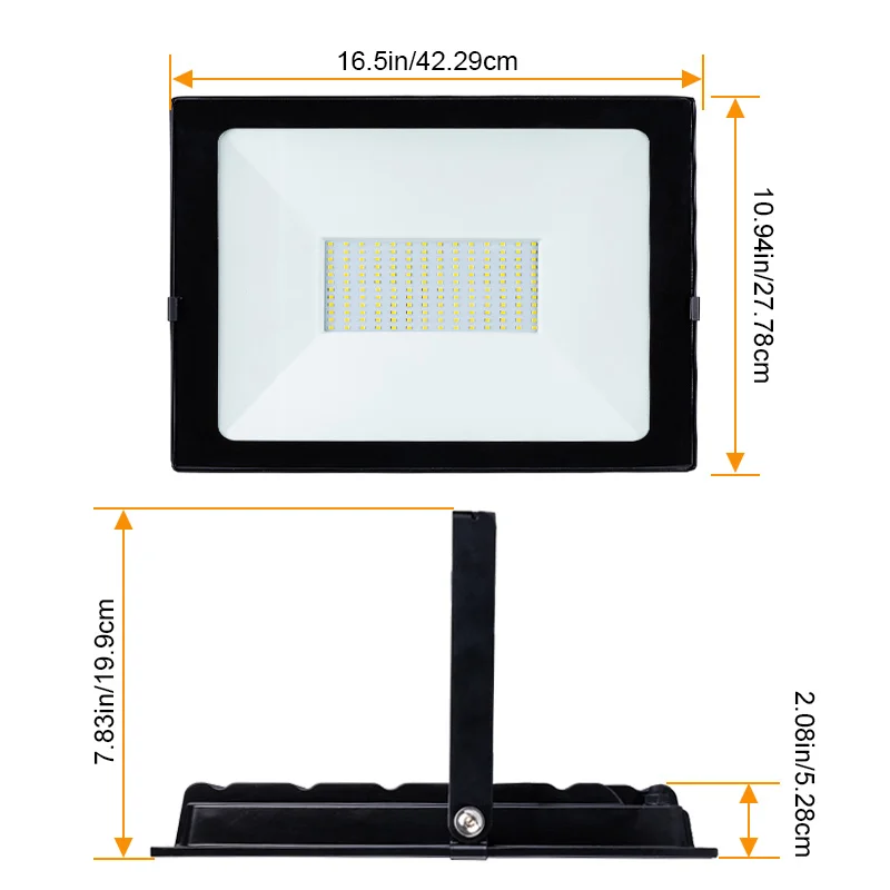 Waterproof IP65 Portable Projector RGB Sensor 20W 30W 50W 100W 200W Security LED Flood Light For Outdoor Using