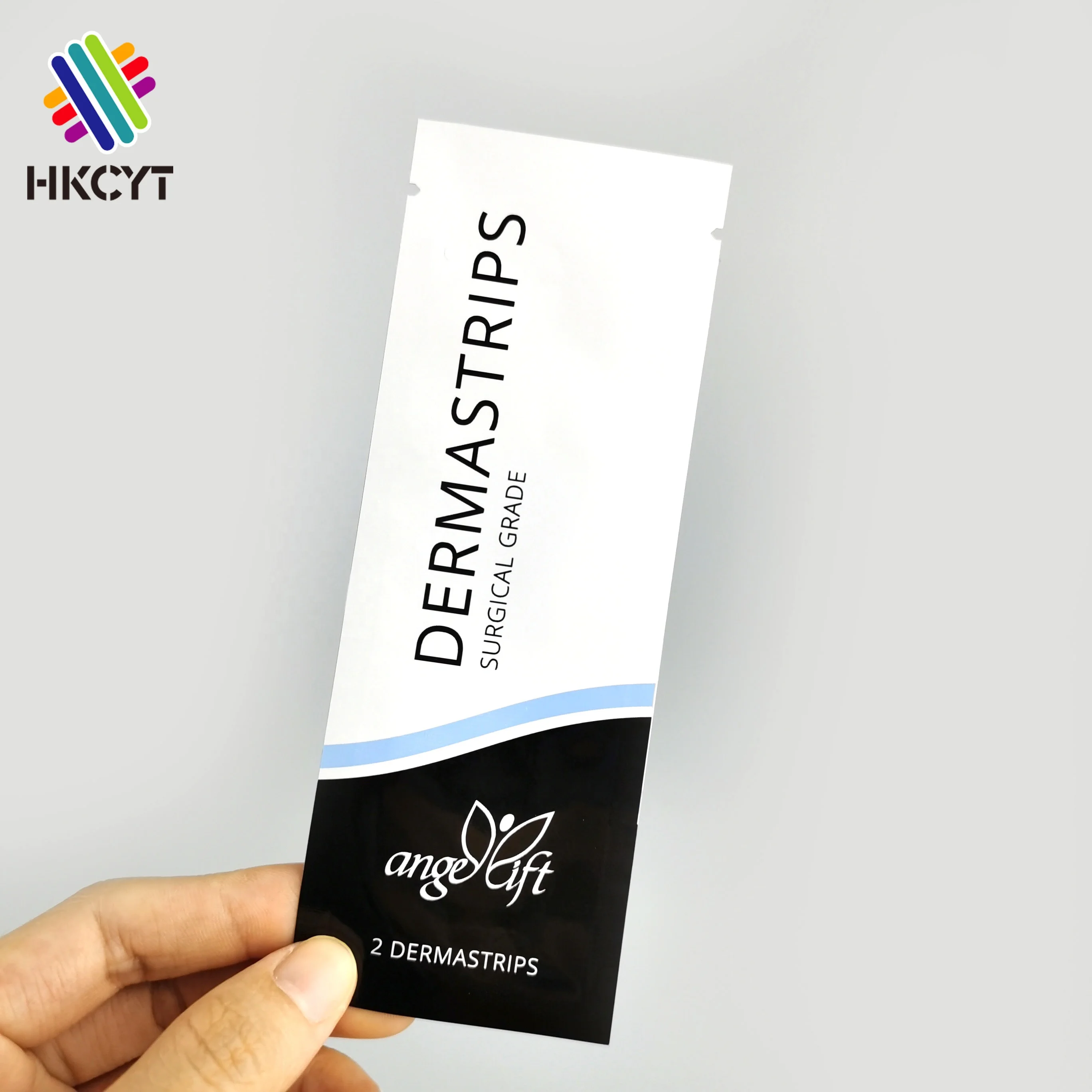 Customized mini 3 side seal sachet bags plastic packing bag medical package chocolate bar wrapper