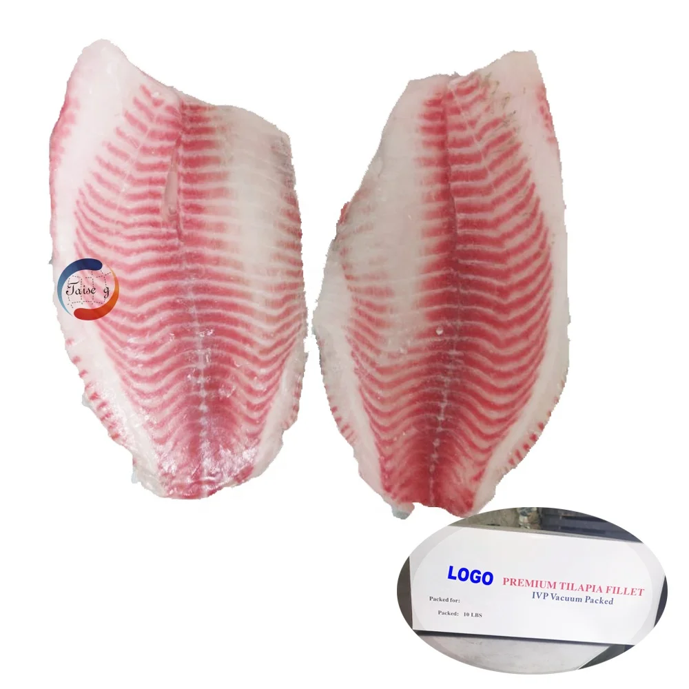 HACCP & BAP Approved IVP Frozen IQF Tilapia Fillet WIthin Skinless & Boneless Fillet CO Treated Fillet