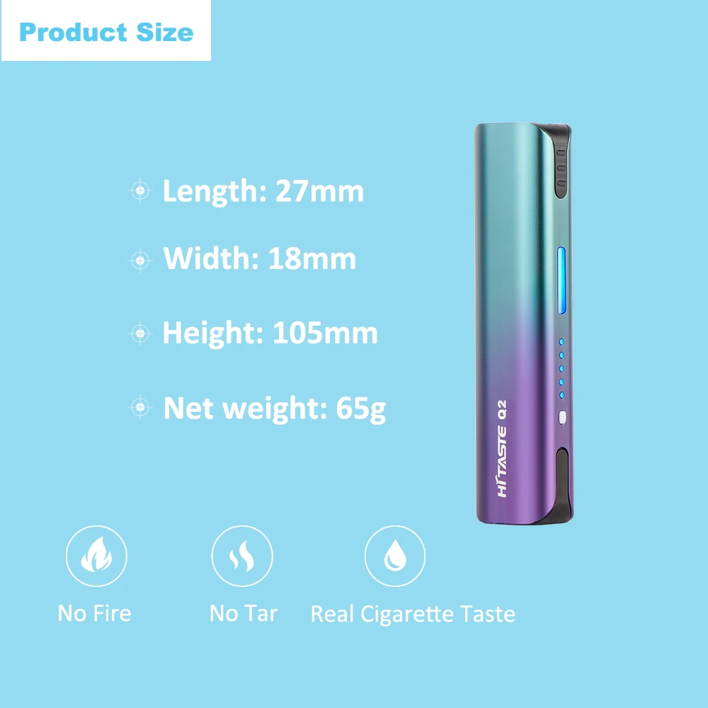 
NEW heating not burn smoke free Hitaste Q2 Heated Tobacco Product for tobacco sticks 
