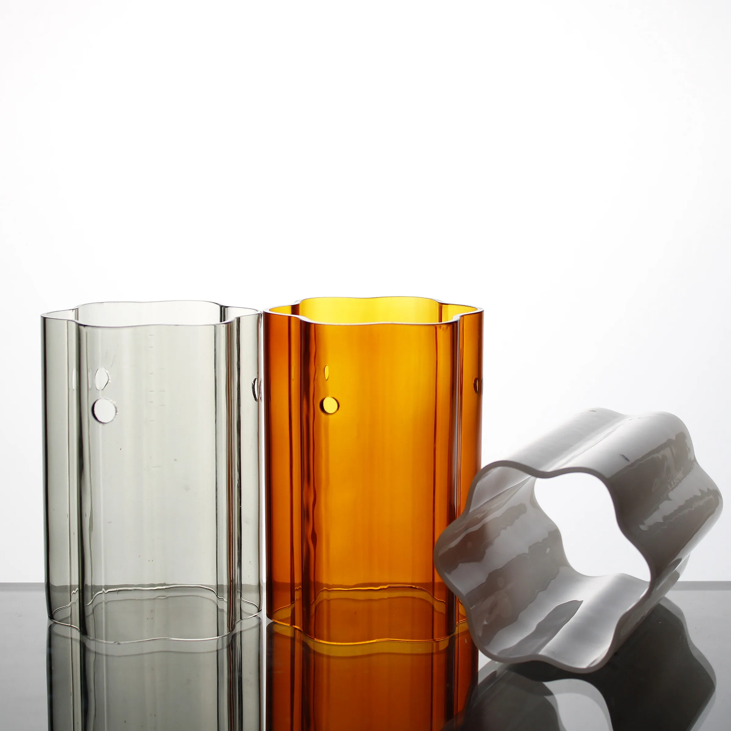 Clear Quartz Heat Resistance Borosilicate Cylinder Amber, Yellow Clear Tube 50mm, 60mm, 100mm 300mm Glass Tube
