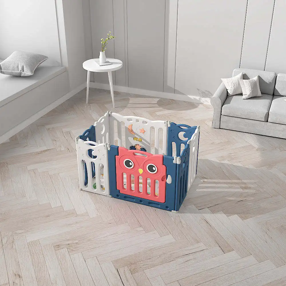 Indoor  Portable Plastic Kids Modern Foldable Baby Safety Playpen Kids Playpen For Baby And Toddlers