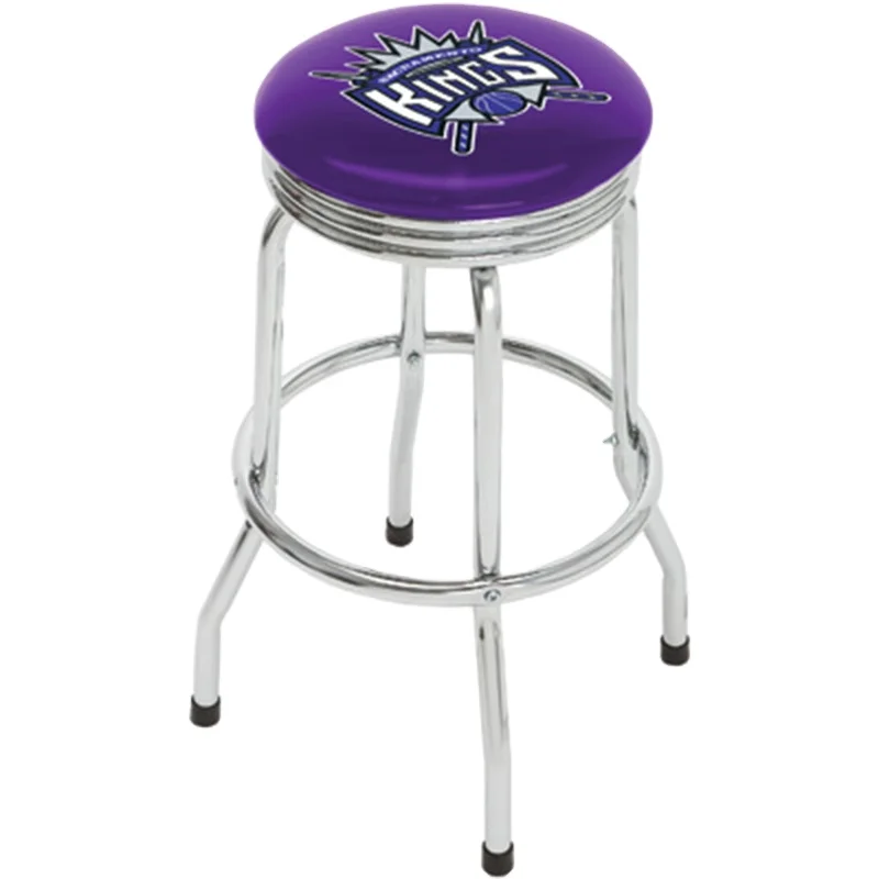 Шарнирный барный стул, мягкое сиденье для гаража и магазина с хромированными ножками, коммерческий кожаный барный стул