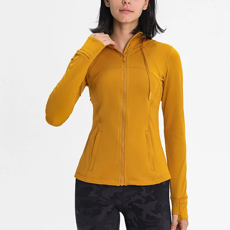 In Stock High Quality Women  Zipper Jackets Hoodies Hot Sale Sports Gym  Regular Pullover Hoodies