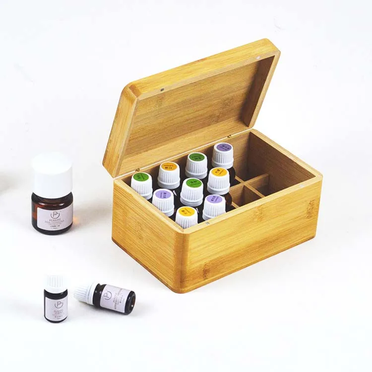 Подарочная коробка, деревянная коробка для Органических эфирных масел, деревянная коробка для косметических духов с разделителем
