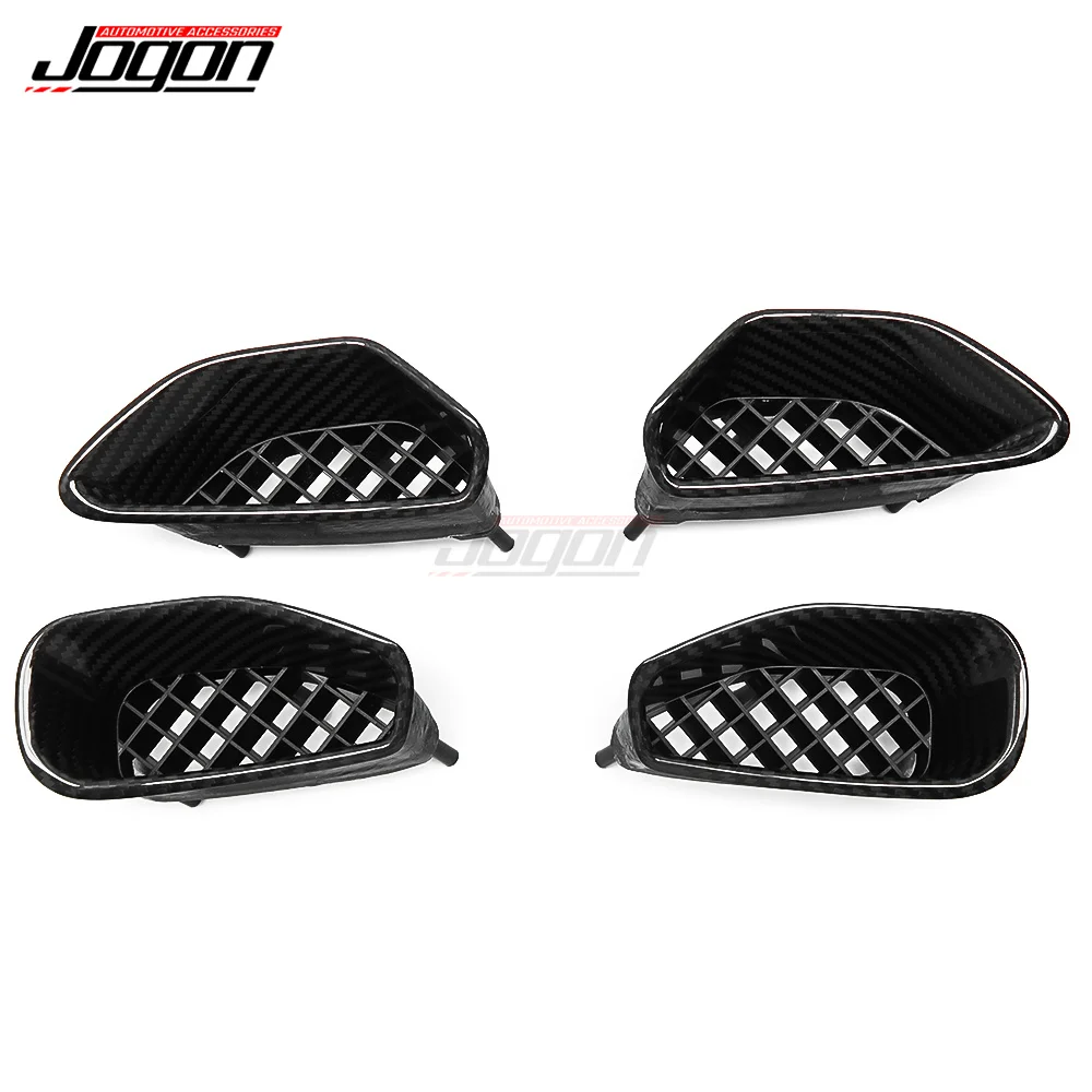 For Chevrolet Corvette C6 ZR1 2009 - 2012 Car Exterior Accessories Carbon Fiber Fender Side Vents Trim Replacement Style