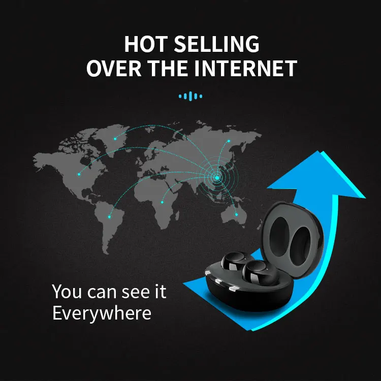 CUSTOM High loss Bright suitable severe hearing Mini Hearing Aid TWS Deaf Digital BTE hearing aid peak gain Early Medical Device