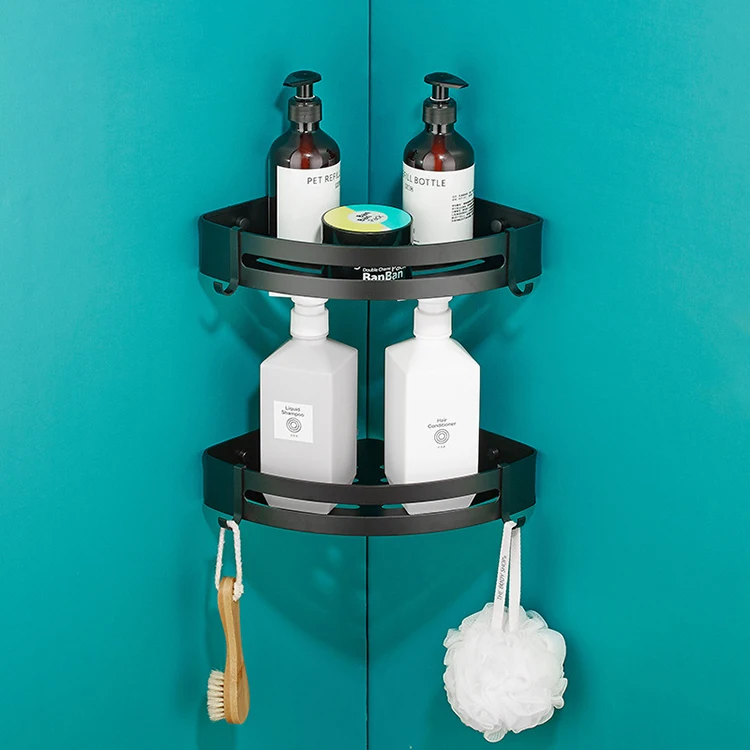 
Wall-Mounted Stainless Steel Storage Rack Corner Shelf Bathroom Tripod Bathroom Shelves Bathroom Shower Corner Shelf 