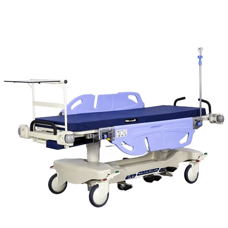 BT-TR033 Two seperate American hydraulic Pump  Steel  aluminum alloy Hydraulic Stretcher With CPR handle for hospital use