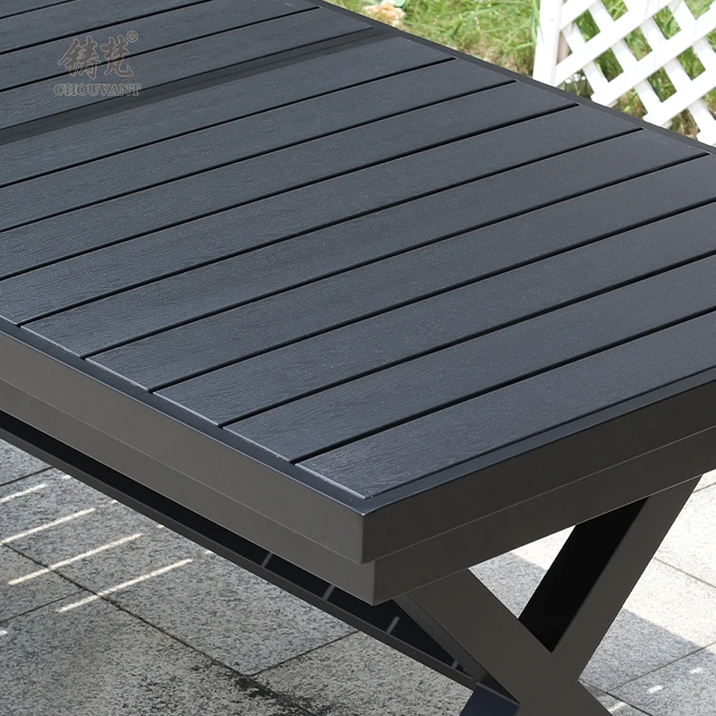 Foshan Garden Patio furniture table and chair Outdoor restaurant table and chair set furniture garden table can be extended