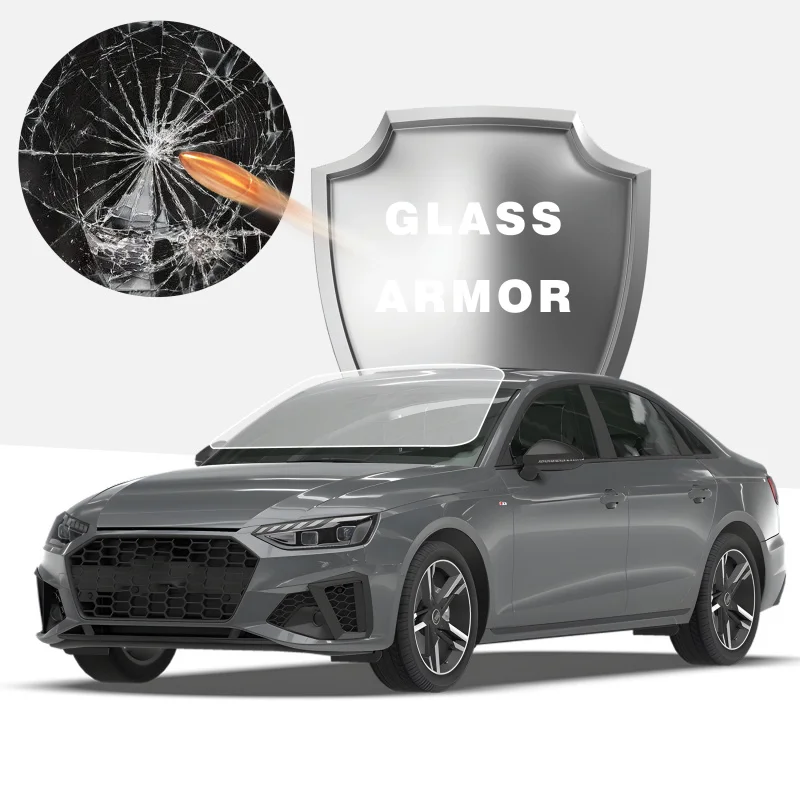 14Mil bulletproof shatterproof glass window film Clear Protection Window Safety Film Security Anti-explosion Car Glass Film