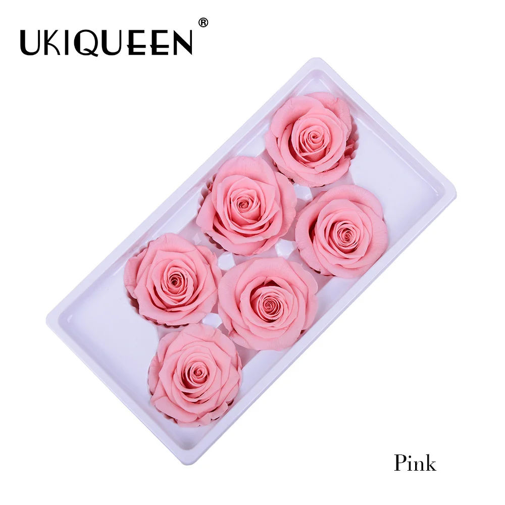  Оригинальный завод UKIQUEEN оптовая продажа подарок ко Дню Святого Валентина бесконечный вечный неувядающий цветок бутоны консервированная