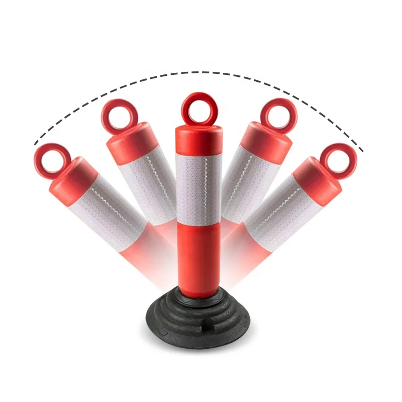 Customized Parking Bollard Security Traffic Delineator Post Road Traffic Safety Road Bollard