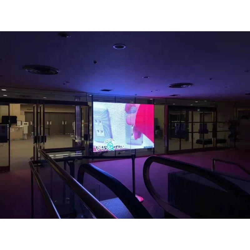 Adhesive Super Slim Led Screen PCB Board Flexible Transparent Film Advertising LED Display