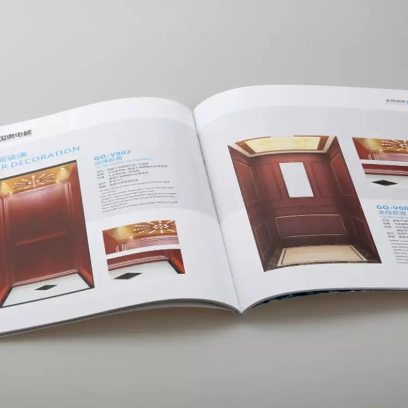 Customized printed content commercial promotion manual journal magazine catalog