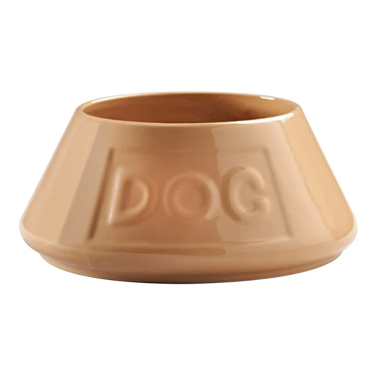 Full Printing Custom Logo Large Pet Feeder Ceramic Dog Bowl for Dogs Bowls, Cups Round Shape Porcelain & Pails Ciotola Dog Inox