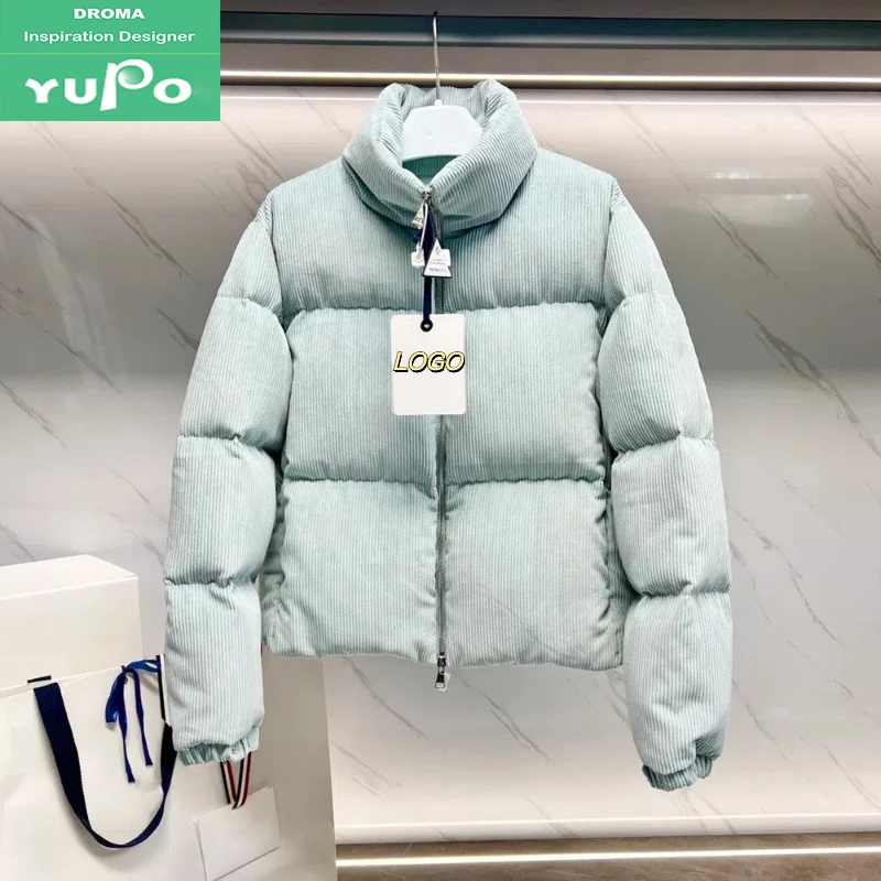 Droma Vip Catalog European Fashion Winter Thicken Warm Women Puffer Down Coats Casual Leisure Down Jacket