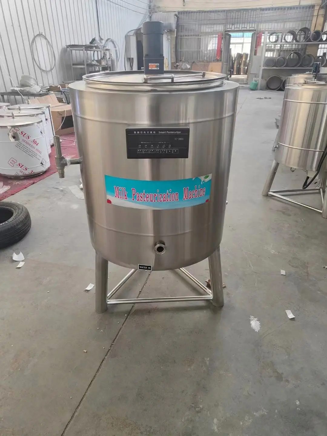 Automatic Daily Milk And Food Pasteurizer Machine With PLCDP Pump And Motor Core Components For Longer Shelf Life