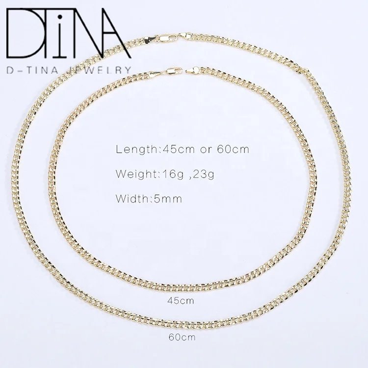High quality new classic Cuban chain necklace fashion jewelry