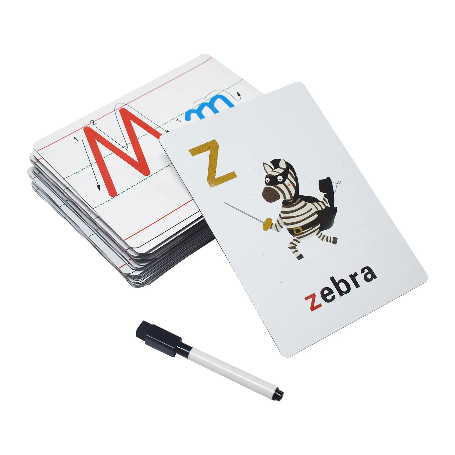 High quality kids learning cards educational early learning magnetic cards with custom printing