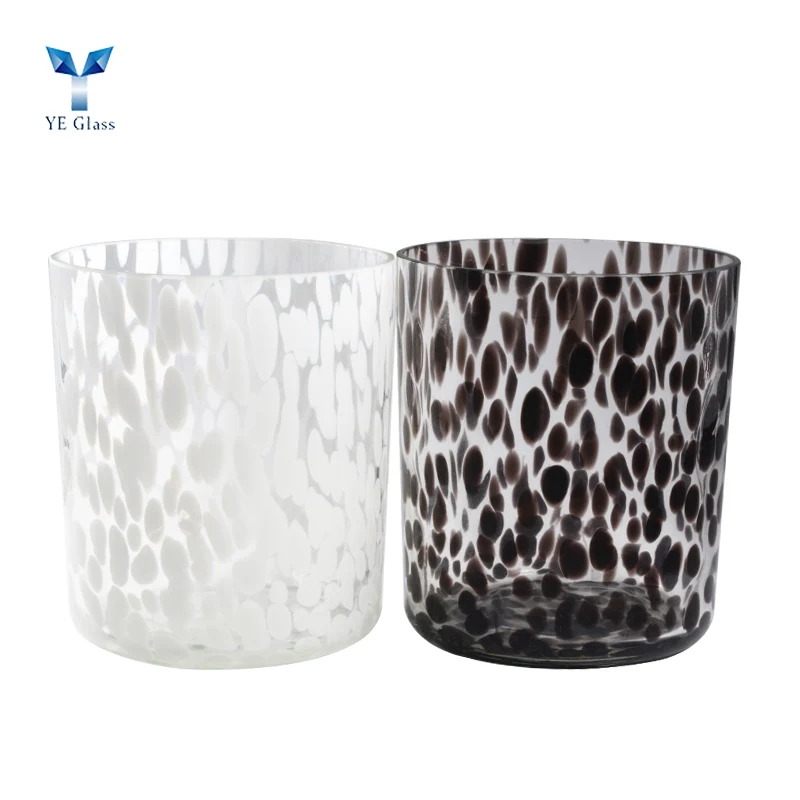 Luxury Hand Made Glass Candle Containers For Candle Making