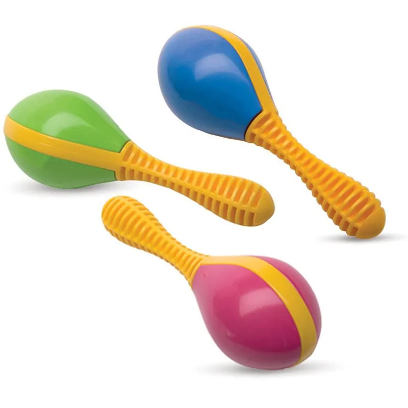 Wholesale high quality privatel label colorful baby hand-held early education plastic musical instrument sand ball