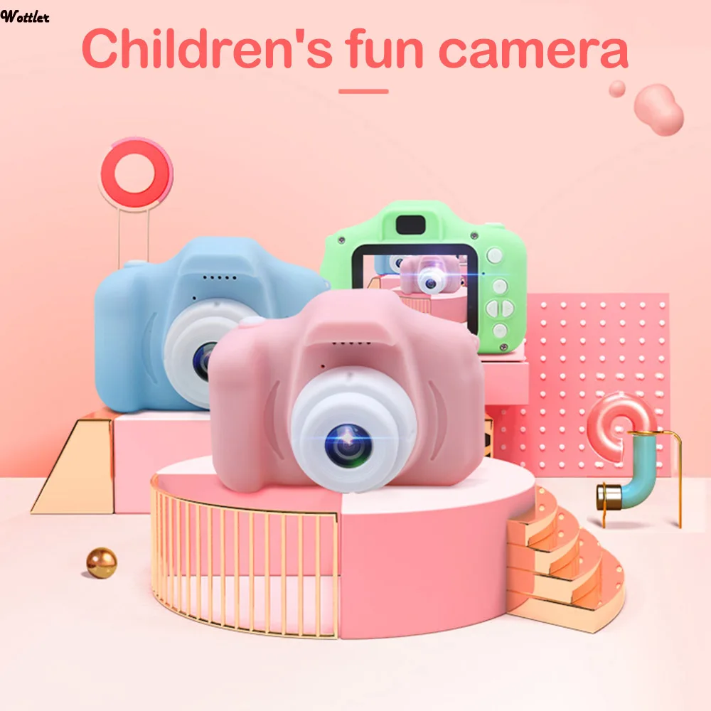 Children Kids Camera Mini Educational Toys For Children Baby Gifts Birthday Gift Digital Camera 1080P Projection Video Camera