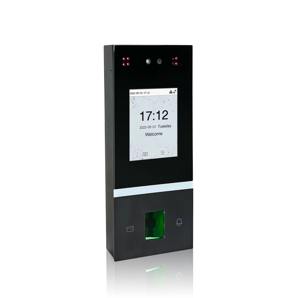 Slim Design Multi-Biometric Facial Recognition Fingerprint Time Clock OEM ZK Access Control With Wireless WiFi