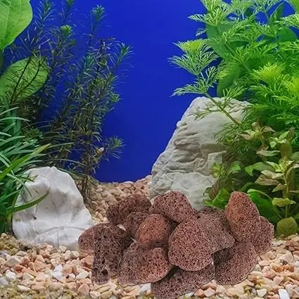 Filter media aquarium filter material ocean decoration red volcanic lava rock
