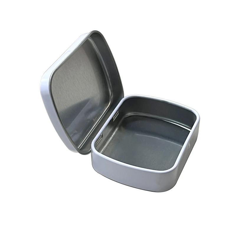 Manufacturer Custom Metal Hinged Small Mint Candy Tin Box