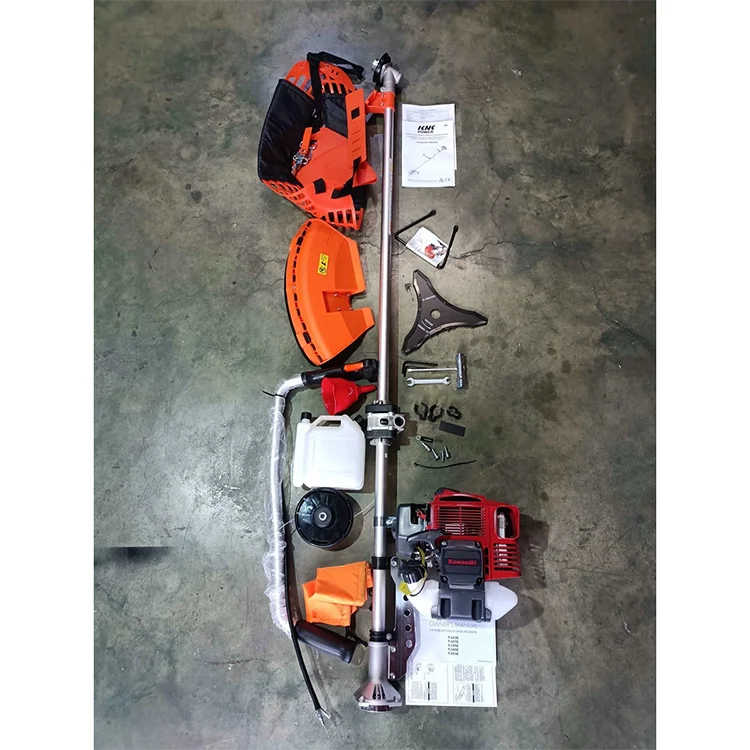 45.4CC Powerful Gas Weed Wacker Kawasaki Engine TJ45E 2 Stroke Bike Handle  Petrol Brush Cutter Lighter Weed Eater 28MM Pipe