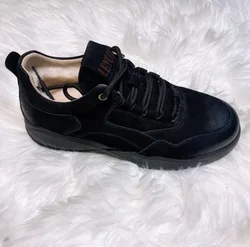 Новинка 2021, дизайнерские стильные зимние повседневные ботильоны из натуральной овечьей кожи на шнуровке для мужчин