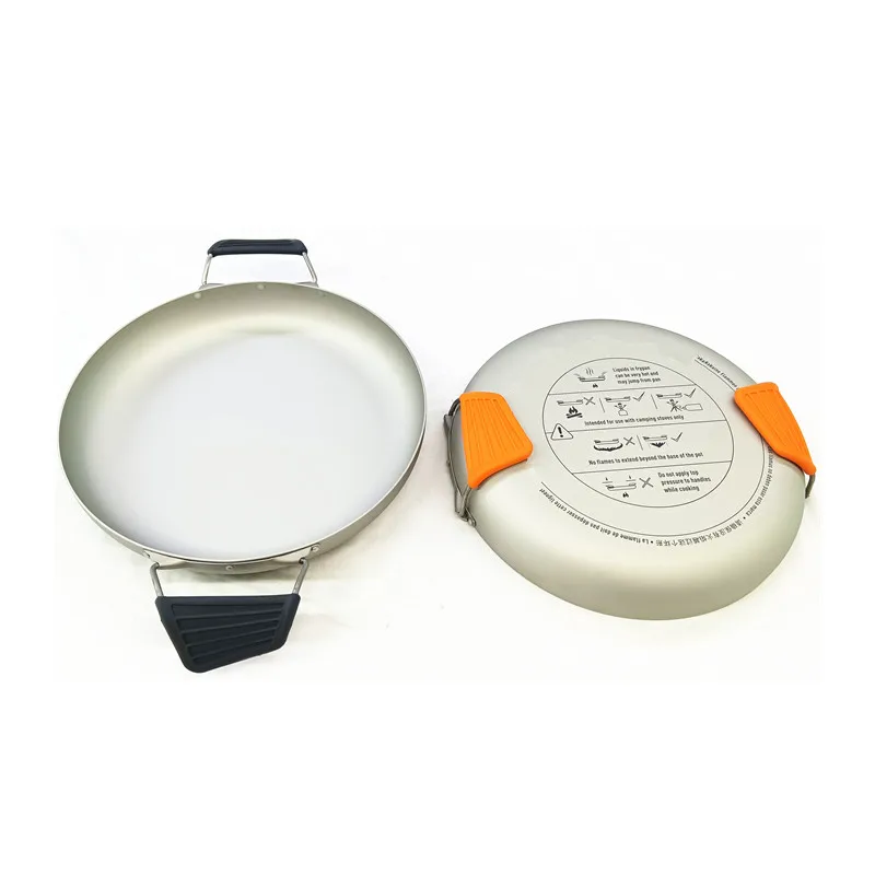 Non Stick Aluminum Alloy Camping Cookware Frying Pan Skillet for Camping and Backpacking Stoves