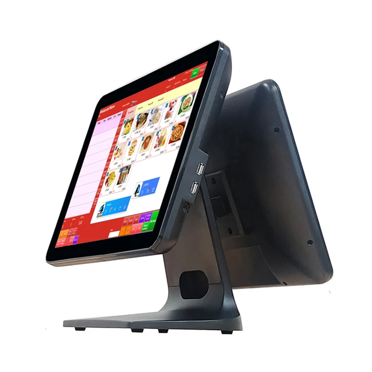 15 inch aluminum alloy touch screen POS hardware integrated cash register