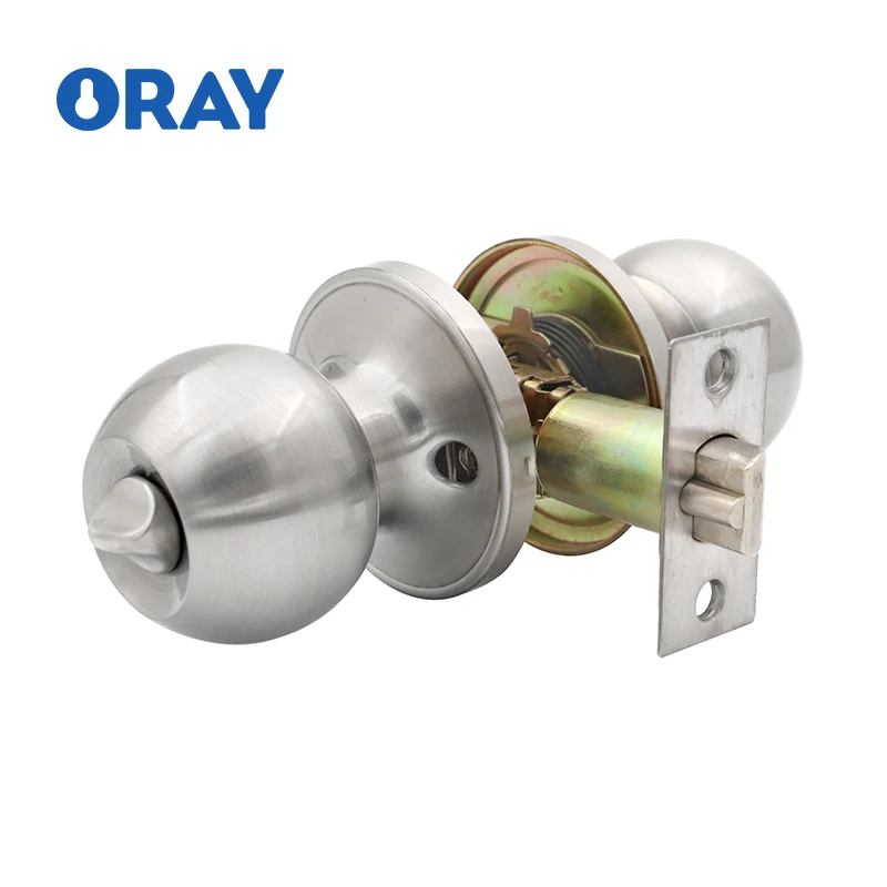 security round ball door locks for Stainless Steel  universal industrial door lock wood door handles lock