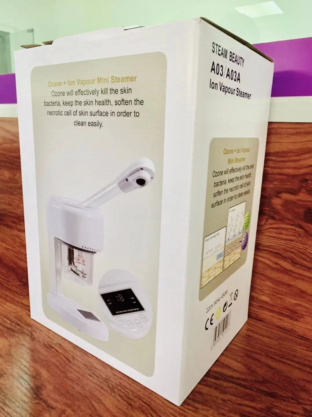 2024 NEW Facial Equipment Desk Top Ozone Nano Skin Moisture Face Spa Steamer Saloon Beauty