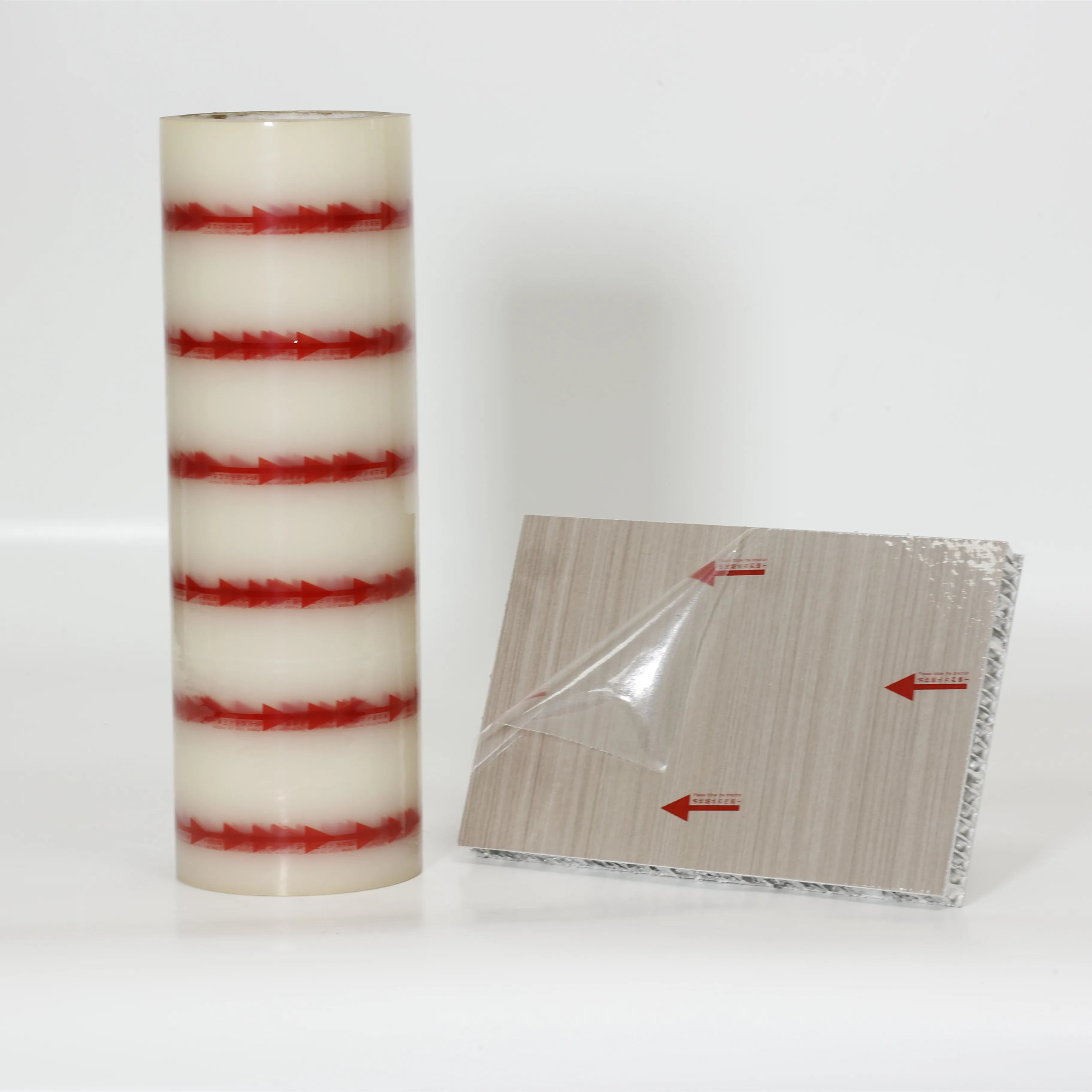 High glossy lamination transparent clear pe film roll pe protective film for industry