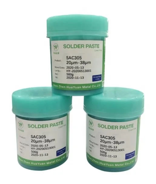SMT Use Tin Based Solder Paste Popular Model SAC 305 Solder Powder Material Suitable for Paste Machine