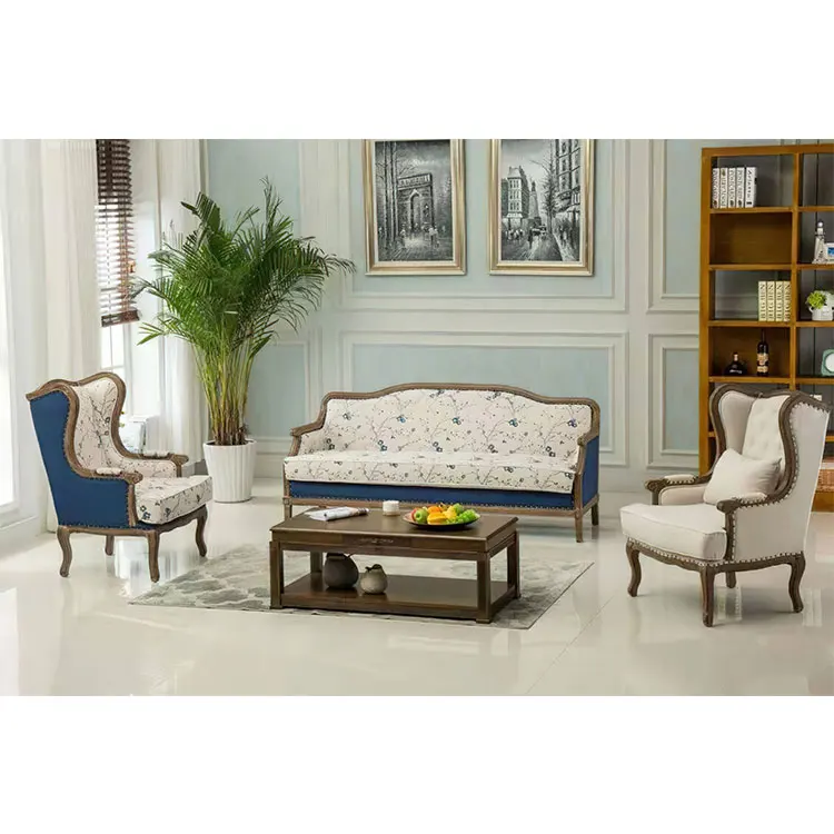 Factory Wholesale Lounge Chair Soft Retro Style Sofa Chair Furniture Combined Relaxation Sofa